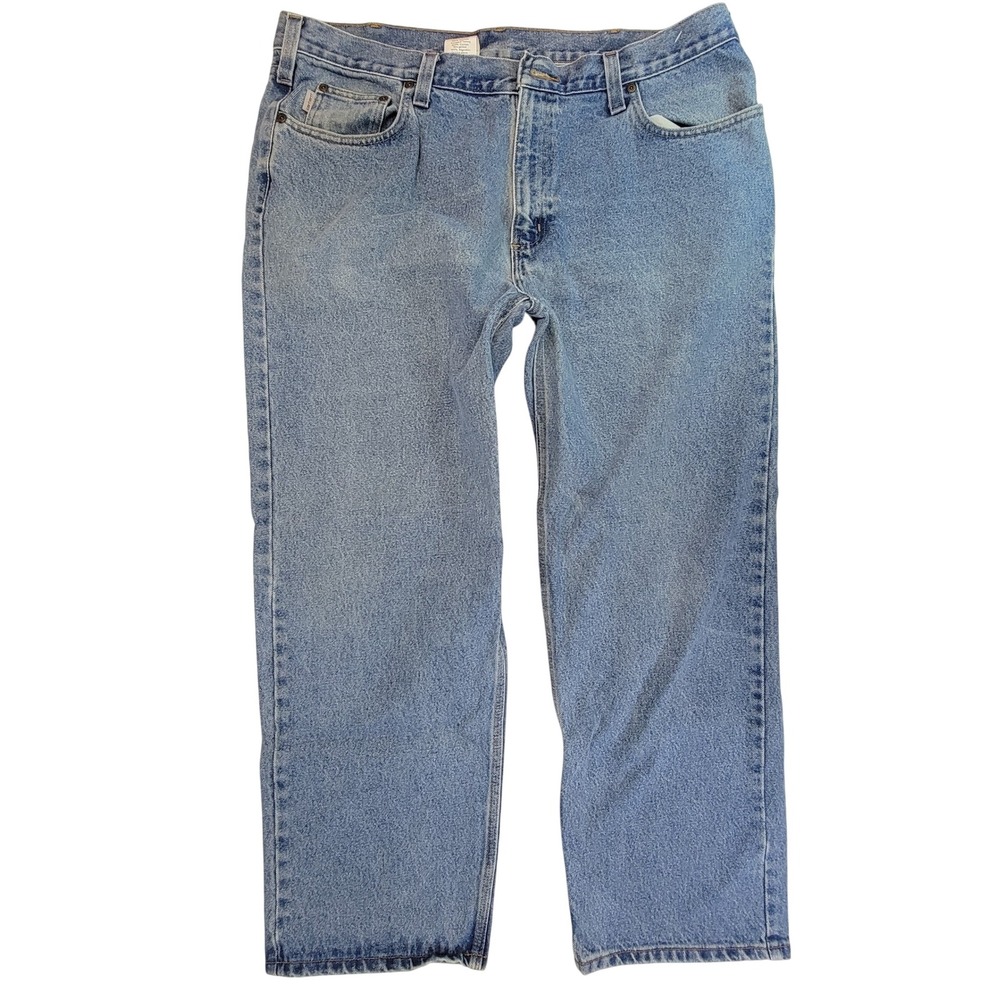 Carhartt B468 LVB Mens Relaxed Fit Denim Jeans Light Wash 42 x‎ 30